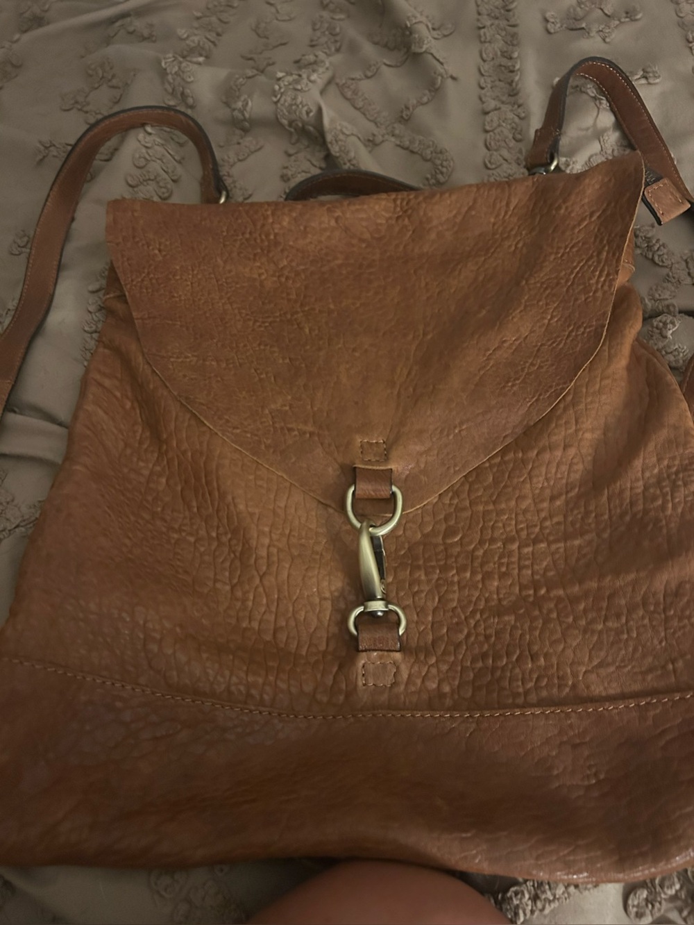 Leather backpack by Lucky